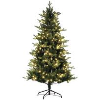 Artificial Christmas Tree 180 cm with 350 LED Lights 726 Branches and Steel Stand Indoor Christmas Tree Green 114 x 114 x 180 cm