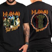 Retro Def Leppard Tour  Shirt Def Leppard Rock Tour T-shirt  Unisex T-Shirt XXXL brown