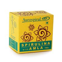 Aurospirul Sun-Dried Spirulina-Amla – 100 Veg Capsules (Pack of 1)