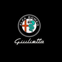 For Alfa Romeo Accessories 159 166 GT Giulia Giulietta Mito Stelvio Brera LED Car Door Logo Projector Welcome Light Car Styling TK8 2PCS white