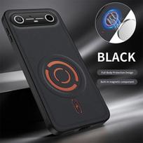 For Tecno Pova Slim 5G Case Magnetic Adhesive Textured Leather Skin-friendly Drop-Protection Cover For Tecno-Pova-Slim-5G Funda Tecno Pova Slim oranžinė