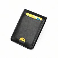 New Men's Wallet Fashion RFID Card Bag Women's Wallet Black įvairiaspalvis