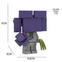 @New KDL DJ Upgrade War-Damaged Skibidi Toilet Man Figures Anime Block Toys TvMan Titan Bricks Model Toy for Kid Birthday Gift blue