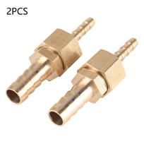 2pcs 4--6mm Brass Fitting Hose Barb Tail Reducer Reducing Plug Connector