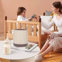 Electric Baby Milk Shaker 3 Gears Prevent Bloating USB Charging Automatic Infant Bottle Mixer Khaki Dual Color white