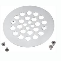 Professional Stainless Steel Shower Drain Cover Anti-Clog 4-1/4“ Drain Strainer Rust-Proof Showers Strainer Bathroom Accessories white