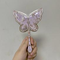 Flower Knows Mirror Midsummer Night Little Angel Bunny Garden Mirror Strawberry Cupid Handheld Mirror Shell Jewelry Mini Mirrors gray