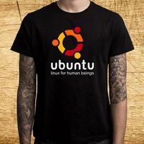 Ubuntu Linux Famous Operating System Men's Black Size S-4xl M black