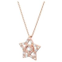 Swarovski Stella Pendant Star White Rose Gold Tone Plated 5617766 beige