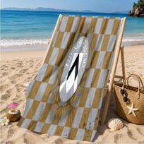 Udinese-Calcio Crest Design Beach Towel Microfiber Beach Towel, Lightweight and Quick-Dry, for Summer Travel, Swimming Pool Fan Birthday Gift 70cmx140cm(27x55inch)