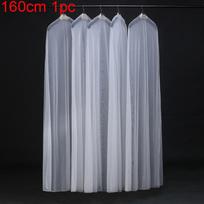 Dust-proof Garment Protector Foldable Clothing Cover Reusable Suit Wedding Gown Coat Storage Bag for Travel Organizing 160cm gray