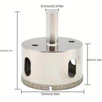 Durable, Diamond-Coated Glass Hole Saw Drill Bit, 51-200mm - Perfect for Tile, Marble & Ceramic Cutting