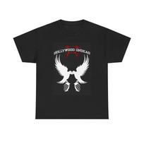 Hollywood Undead Graphic T Shirt Retro Rock Band Merch Unisex Heavy Cotton Tee L gray