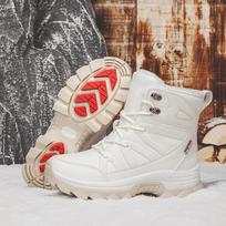 Cross-Border Couples' Plus Size Winter Snow Boots - Men's & Women's Thick, Warm, Cold-Resistant Hiking Shoes 45