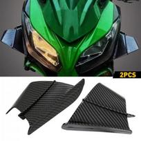Motociklo Šoninis Sparnelis Sparnelis Apdaila Spoileris Oro Deflektorius Anglies Pluoštas JAV black