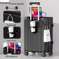 Durable Hardside Carry-on Luggage gray