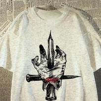 2026 New American Spoof Creative Cross Hip Hop Dark Print Mens and Womens Short Sleeve Loose Plus Size Crew Neck TShirts S white