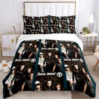 Tokio Hotel 3d Printing Rock Bplus Al Season Soft Duvet Cover Beding Sets Soft Comfortable Quilt Cover And Pilowcases Single Double Quen King 100*200cm Single