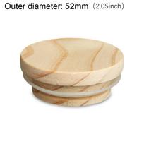 70mm/86mm Bambuko medienos dangteliai Stiklainio dangtelis su skylute šiaudeliui Silikoninis sandarinimo žiedas Plačiaburnio puodelio dangteliai Kepurėlės Daugkartinio naudojimo beige