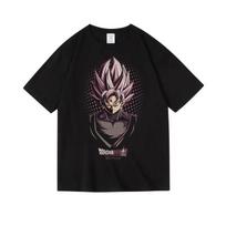 2026 new Japanese anime Dragon Ball Goku printed pure cotton roundneck shortsleeved and halfsleeved Tshirts 4XL