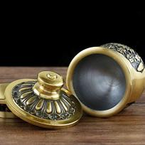 Delicate Copper Holy Cup Compact Stable Temple Offering Cup for Religious Ceremony Home Altar Use Large Capacity Small Size China Mainland