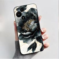Case For TCL 60 SE Nxtpaper 60SE 605 Fundas Soft Silicone Black Shell TCL 60 Nxtpaper 60R 60 5G Cover Cute Flower Cartoon Casing TCL 60 Nxtpaper black