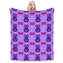FNAF At Freddys Plush Blanket Kids  Flannel Throw Blanket For Home Decor Super Soft Design Quality Bedspread Birthday Gift 75x90cm