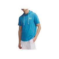 Under Armour Rival Terry Comfortable Fashion Versatile Hoodie Men hoodies Blue 1370396-452 L blue