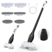 Electric Spin Scrubber and Mop with 800ml Liquid Tank Cordless Power Scrubber Adjustable Long Handle for Home Deep Clean No Plug Required N/A