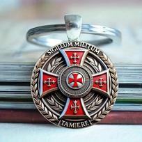 Cross Knight Red Round Alloy Accessory For Gifts Party Favor Supplies Decoration