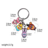 Anime Game FNAF Figures Freddy Enamel Pins Foxy Bonnie Animal Doll Badge Brooches For Men Women Backpack Accessories Jewelry gray