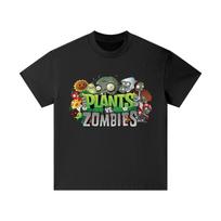 Plants vs Zombies T-Shirt: Retro Gaming Tee, Pure Cotton Essential Kids T-Shirt 3XL black