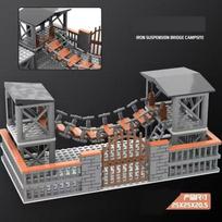 WW2 Military Base Building Blocks Drawbridge  Set Toys for Boys Compatible Classic Army Figures Guns Accessories Bricks Kids Toy