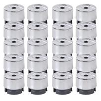 Dust Cover Lug Bolt Anti-Rust Cap For VW Touareg 2004-2014 7L6601173A 20Pcs Car Wheel Nut Protection Cap Tire Screw white