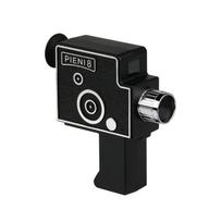 PIENI 8, DSC-PIENI 8, Ultra-Compact Toy Digital Camera Shaped Like an 8mm Film Camera, Video & Still Photo Capture juoda