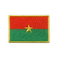 Patchion Flag of Burkina Faso - Magnetic Backing - Embroidered Patch/Badge/Emblem