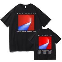 Balu Brigada Portal Tshirts Unisex Pure Cotton Graphic T-shirts Hip Hop Unisexs Treetwear Cotto XXXL red