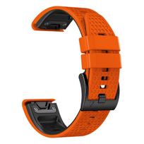 QuickFit 22 26mm Silicone Strap For Garmin Forerunner 965 955 945 935 Wristband Fenix 7X 7 6X 6 5X 5 Epix Pro Gen 2 Bracelet For Forerunner 965 orange