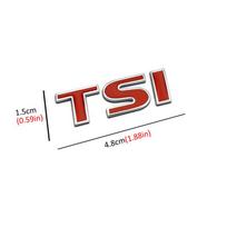 3D Metal TSI Car Side Fender Rear Trunk Emblem Badge Sticker Decals for Volkswagen Sagitar Golf Magotan Polaris Boracay Passat UT8 red