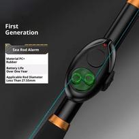 Sound Alarm Electronic Buzzer Indicator LED Light Indicator Bait Alarm System  Night Fishing 1 generation black