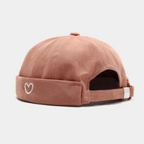 Spring And Summer Cotton Geometric Embroidery Docker Cap Brimless Hat Skullies Beanie Hats Landlord Sailor Cap Men And Women 28 56-60cm wear rožinė