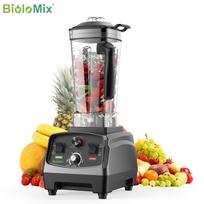BioloMix T5200 2200W Timer Blender 2L BPA‑Free Jar Ice‑Crushing Smoothie Mixer juoda