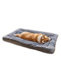 Large Size Dog Bed Mat Sleeping Pad for Winter Use Keep Warm Double-sided Use Golden Retriever Stress-relieving Sleeping Pad (Grey,90x45cm) pilka