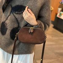 Small Bag Women's Handbag Messenger Bag Hand Carry Fashionable Versatile Retro Women's Bag coffee įvairiaspalvis