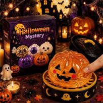 Halloween Mystery Blind Box Glitter Squishy Fidget Pumpkin Ghost Eyeball Skull Stress Relief Squeeze Toy Halloween Part