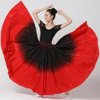 720 Degree Flamenco Dance Dress Women Stage Performance Skirt Costume Spain Dancer Vestido 80cm