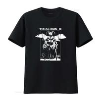 Tenacious D rock band artwork black T shirt short sleeve All sizes XZ1004 vintage Washed Comfor XL black