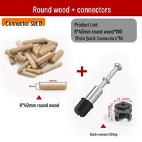 3-in-1 Wood Board Hole Drilling and Joining Tool - L/T Type Support Locator gray