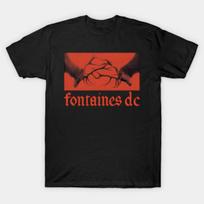 Vintage Fontaines D.C. Indie Rock Unisex Graphic T-Shirt XXL red