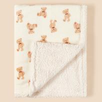 Žiemos kūdikio antklodė Fleece Šilta antklodė naujagimio patalynei Kūdikio suvystymo apklotas Flanelinis Avinėlio švelnumas Kūdikio vežimėlio antklodė Manta Bebe 75X100CM white